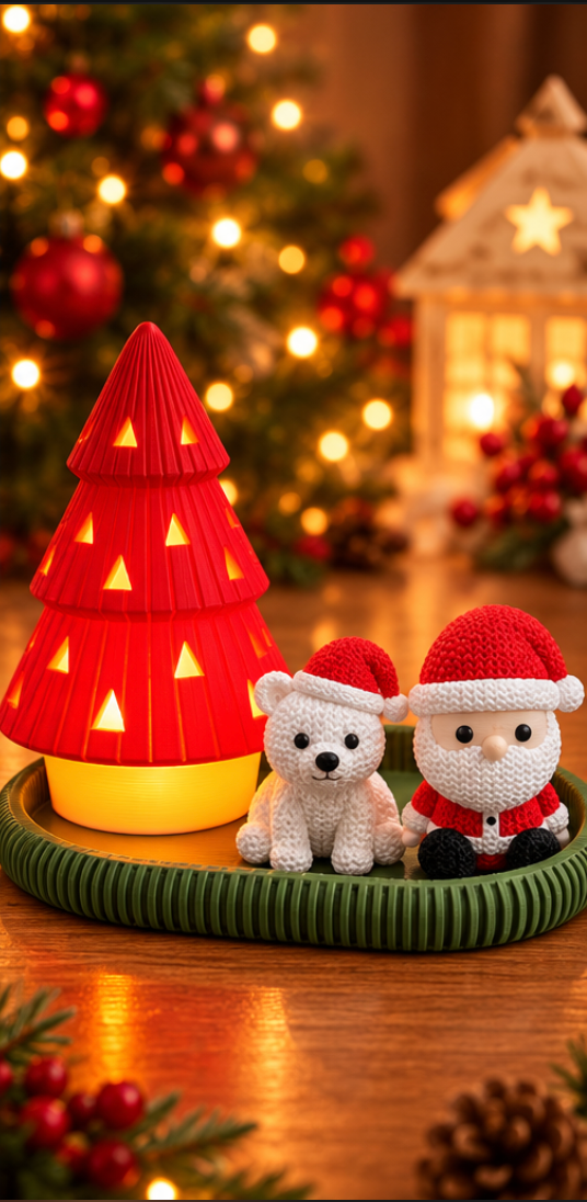Conjunto Árvore de Natal 3D